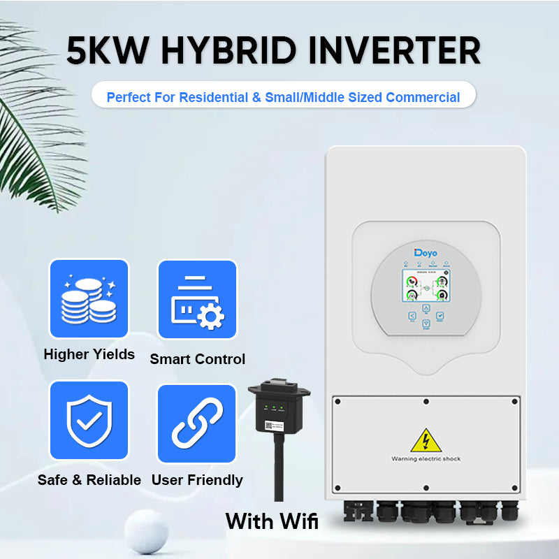 DEYE SUN-5K-SG03LP1-EU 5KW LV Hybrid Inverter 230V Single Phase