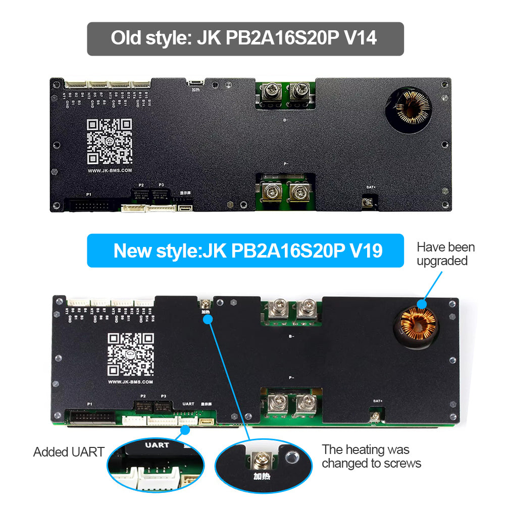 JK V19 16S 200A Smart BMS for LiFePO4 Battery JK-PB2A16S20P