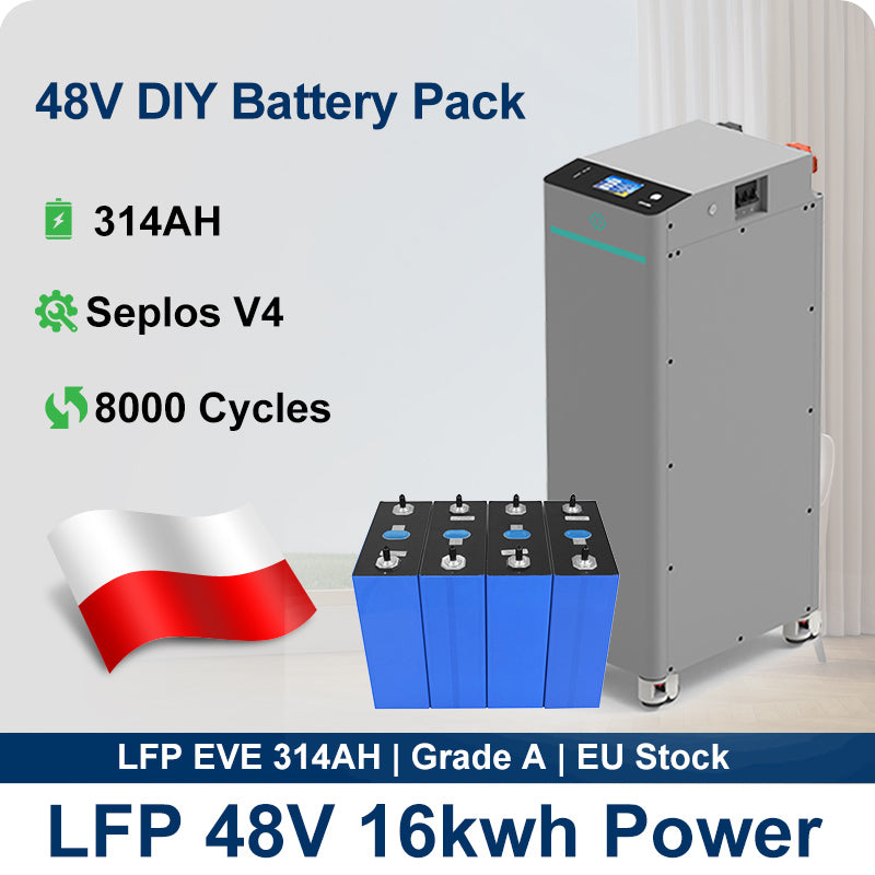 Seplos V4 48V 280AH 304AH 314AH DIY kits LiFePO4 Battery