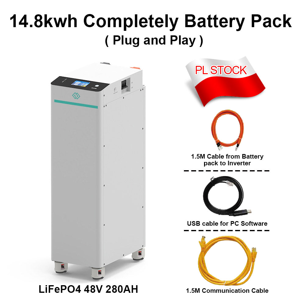 Seplos V4 LFP 48V 280AH 15kwh Completely LiFePO4 Battery Pack 51.2V 14.3kwh