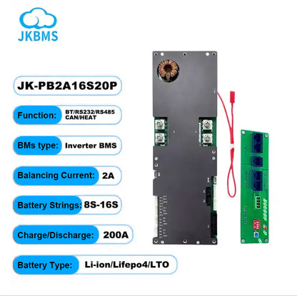 16Kwh 51.2V 320AH DIY LiFePO4 Battery Pack with JK Smart BMS