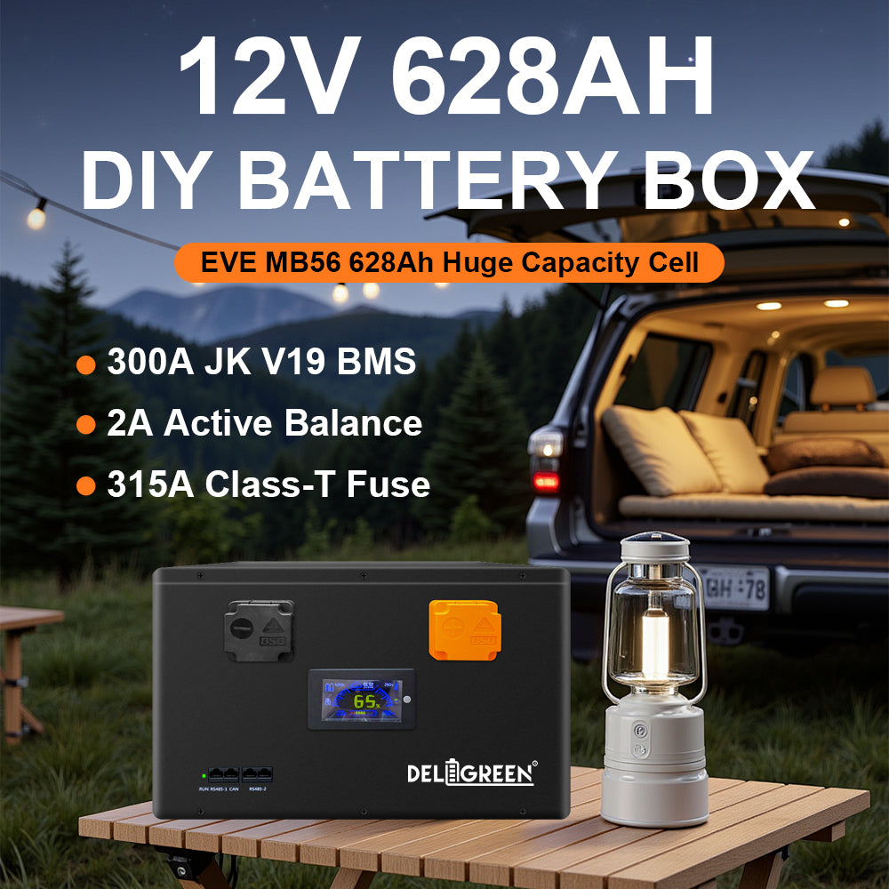 LFP 12V 628AH DIY Battery Kits with 300A Smart BMS