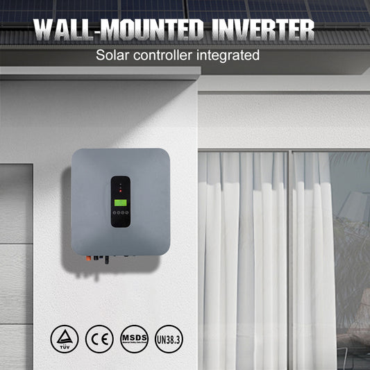 6KW Inverter Hybrid Photovoltaic Wall Mounted Single Phase 2 MPPT