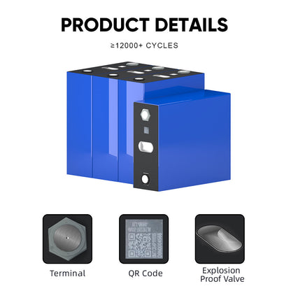 New Semi-solid LiFePO4 3.2V 280Ah 12000 cycles Original Battery