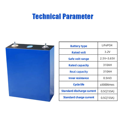 CATL 302AH LiFePO4 Battery 310AH 320AH Grade A Rechargeable