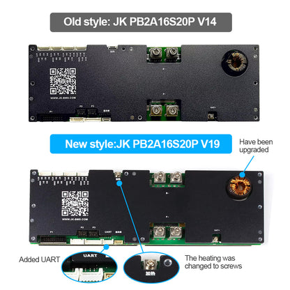 JK V19 16S 200A Smart BMS for LiFePO4 Battery JK-PB2A16S20P