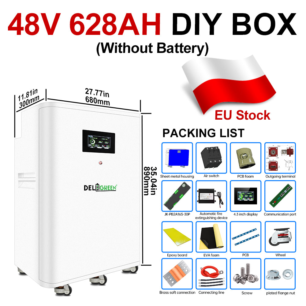 EVE 628AH 48V DIY Battery Kits MB56 with JK 16S 300A V19 BMS