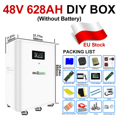EVE 628AH 48V DIY Battery Kits MB56 with JK 16S 300A V19 BMS