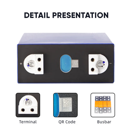 EVE 280AH LiFePO4 Battery With 2 Screw hole Connector with Busbar