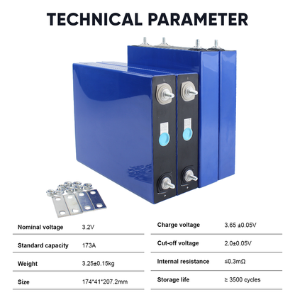 EVE 177AH LiFePO4 Battery Prismatic Cells for DIY