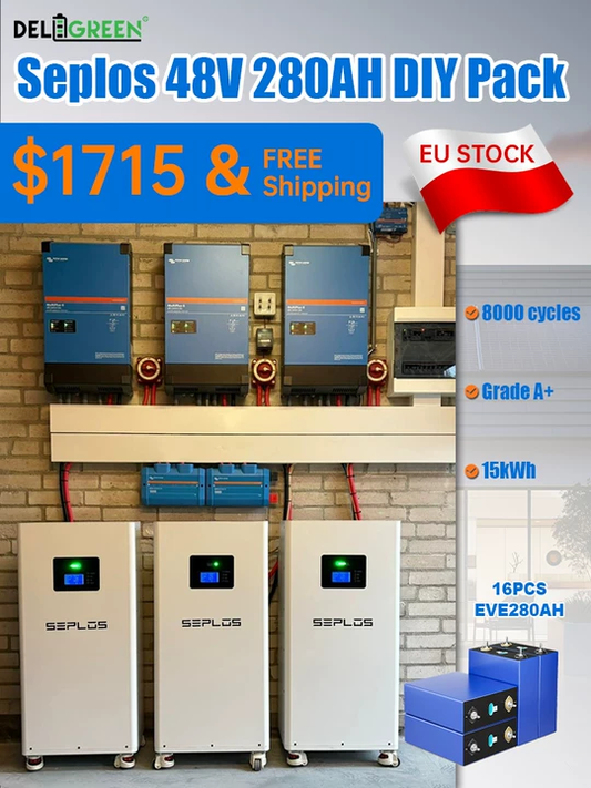 15kWh Seplos 48V DIY Box with EVE 280AH LiFePO4 Battery