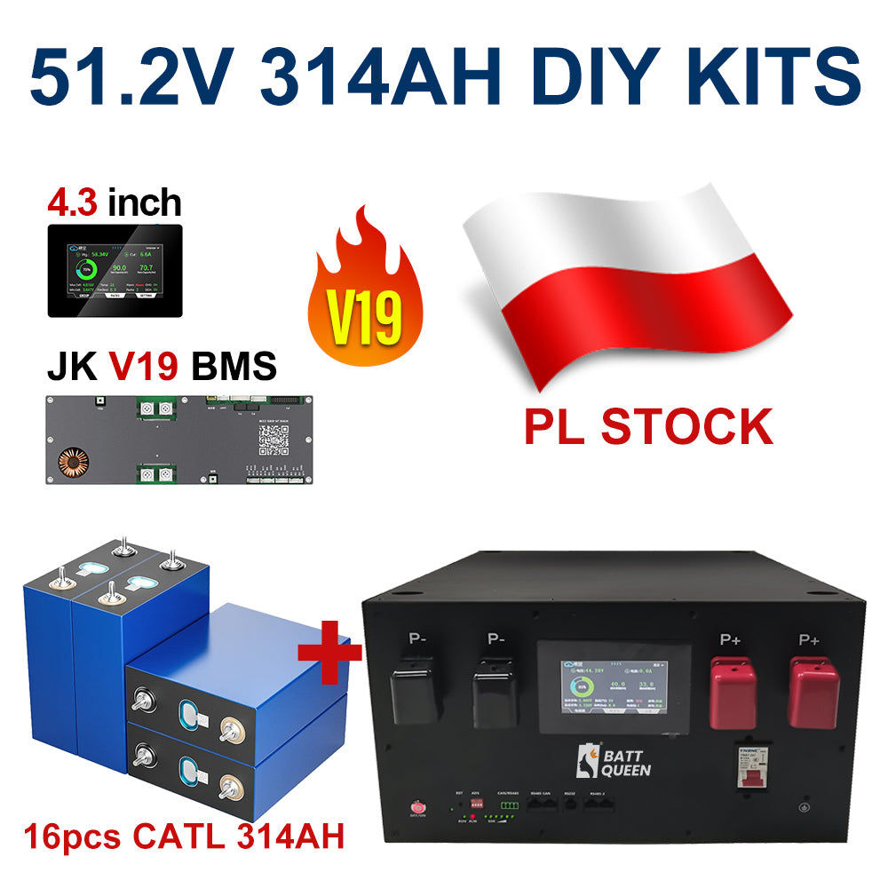 48V DIY LiFePO4 Battery Pack with JK BMS PB2A16S20P