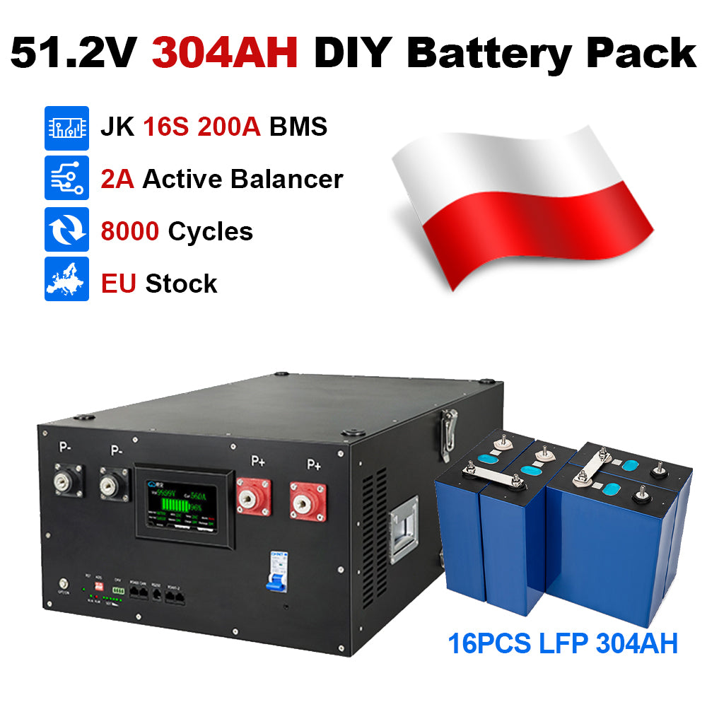 48V DIY LiFePO4 Battery Pack with JK BMS PB2A16S20P