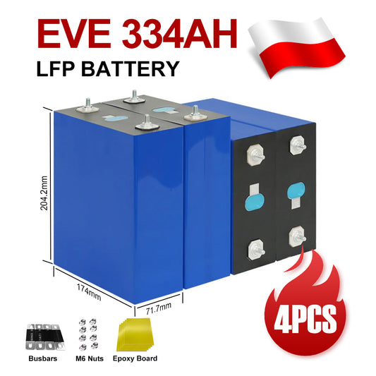 EU Stock EVE 334AH LiFePO4 Battery Grade A+ 8000 cycles