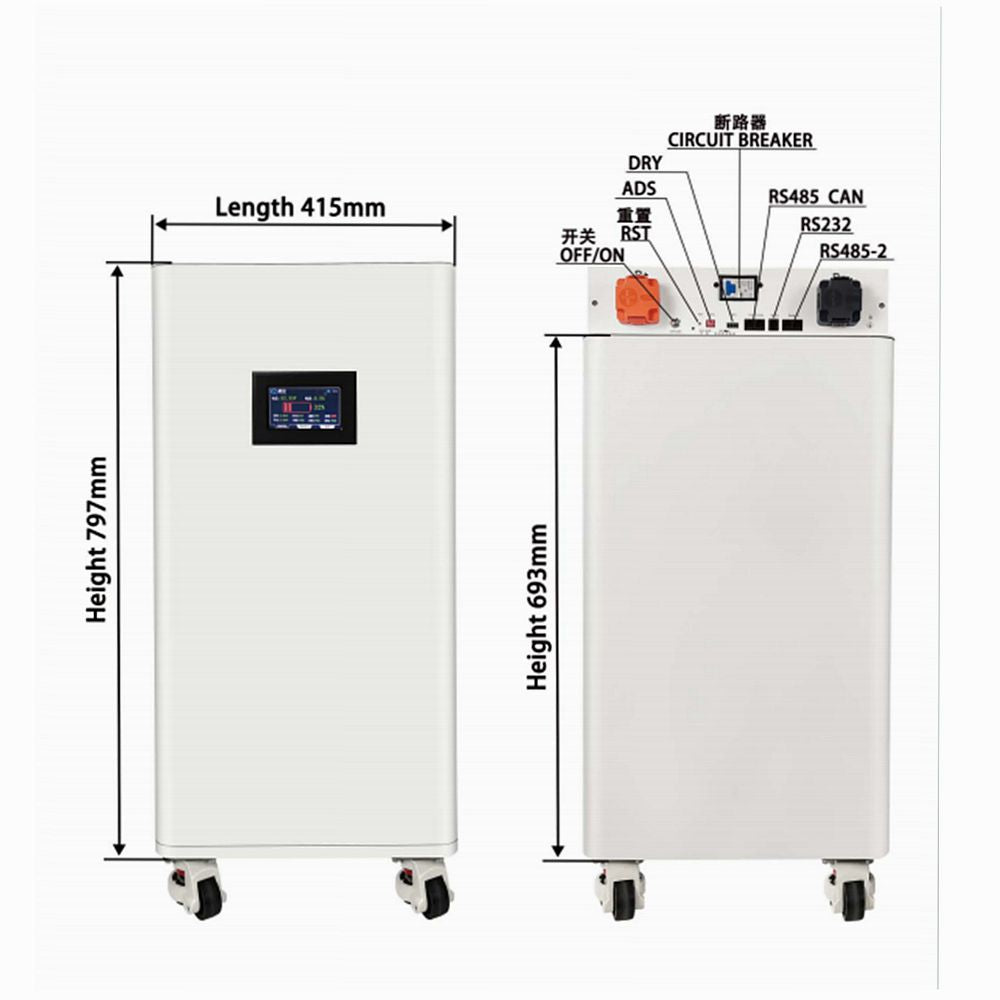 16Kwh 51.2V 320AH DIY LiFePO4 Battery Pack with JK Smart BMS